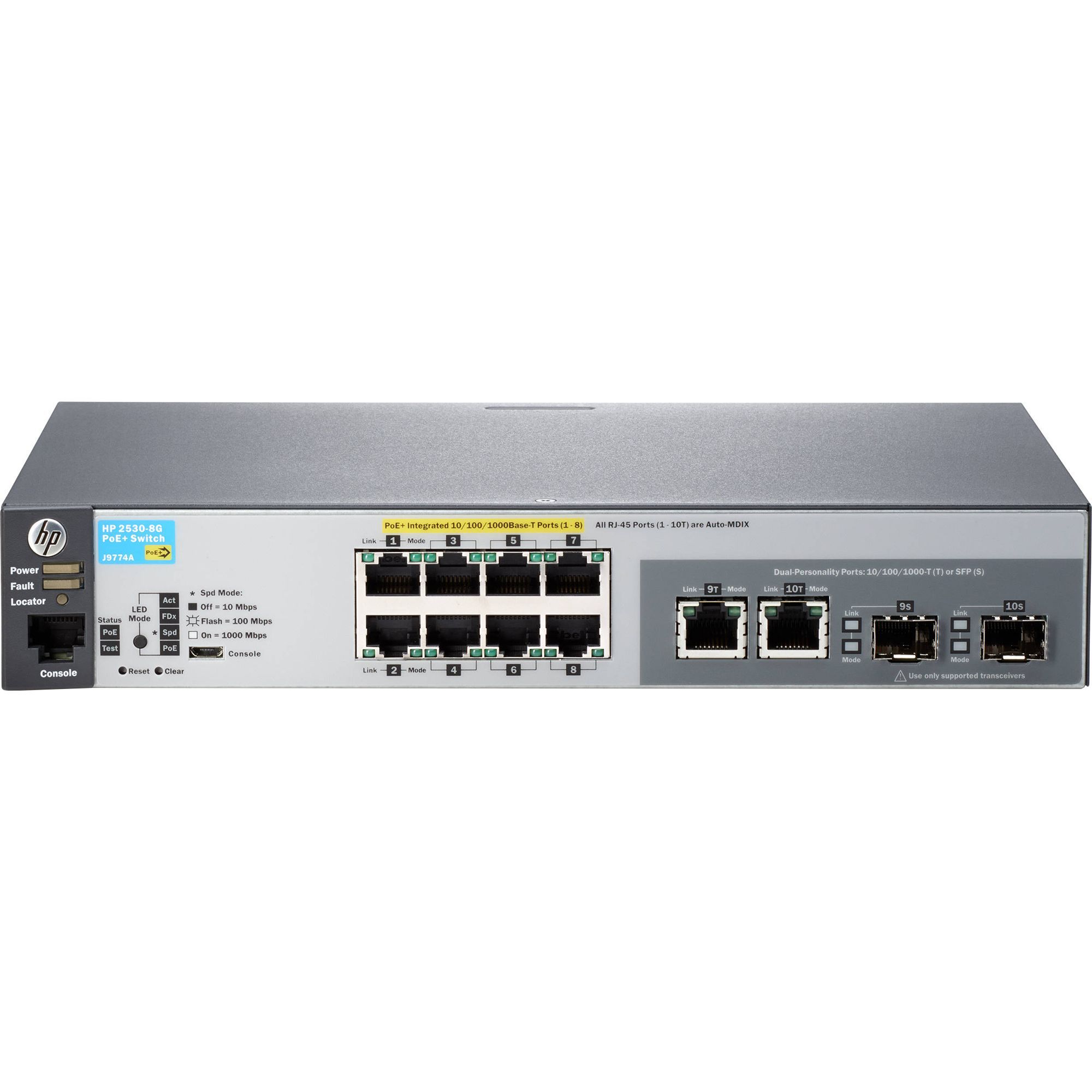 HP HP Switch 2530-8G-PoE+ 8xGBit/2xSFP J9774A