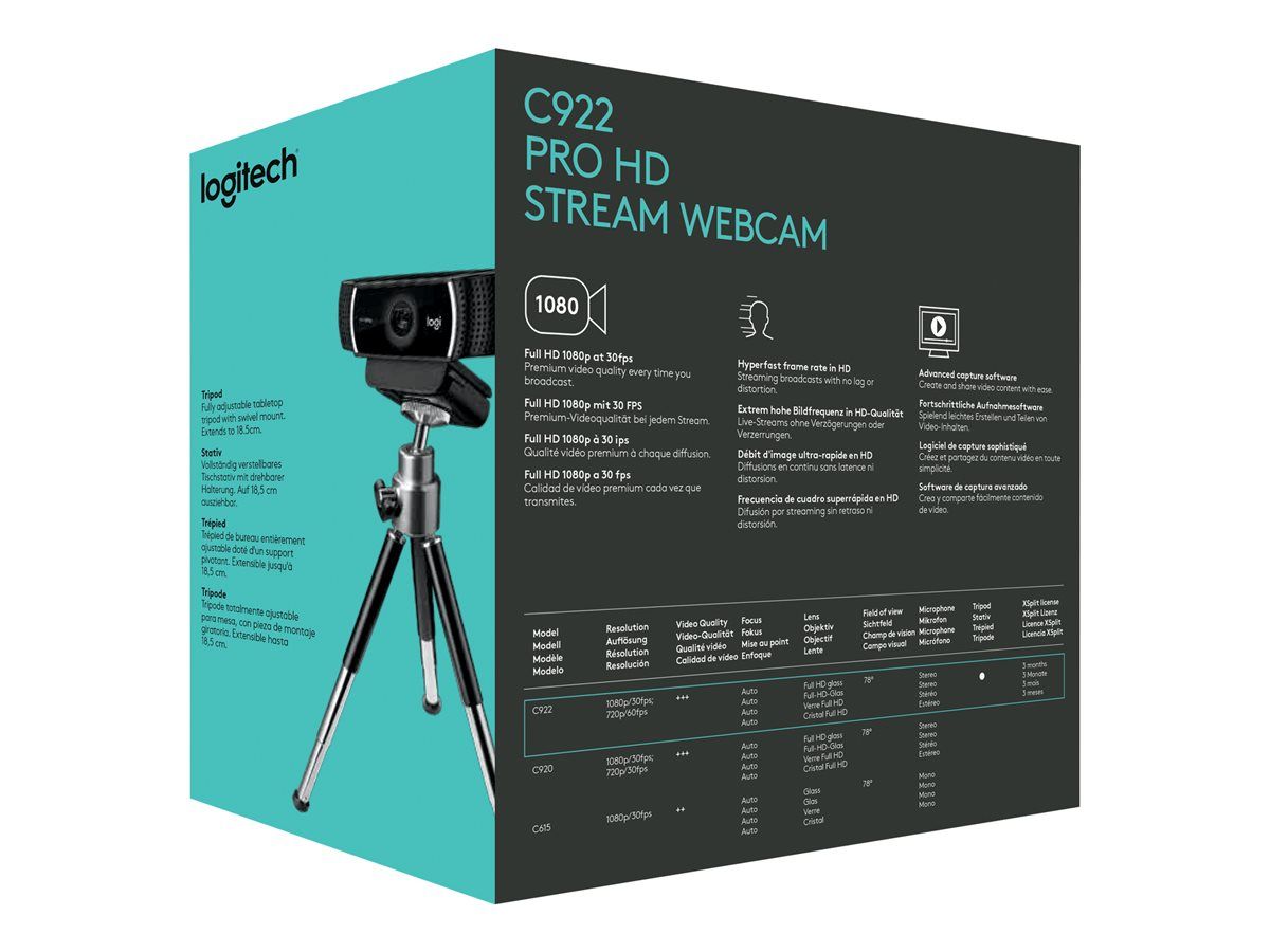Logitech Webcam C922 Pro Stream 1080p_2