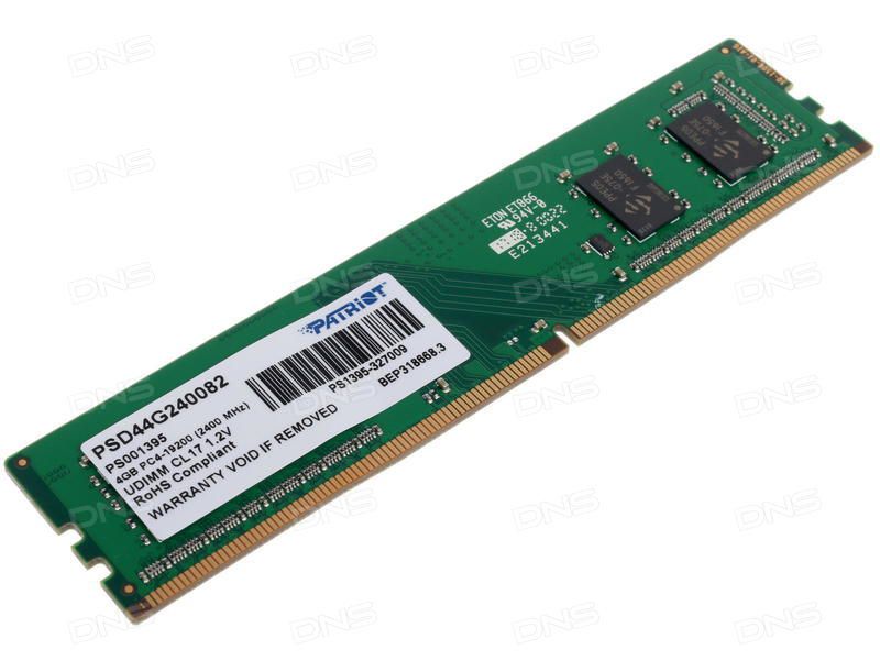 PATRIOT DDR4 SL 4GB 2400MHZ UDIMM 1x4GB_4
