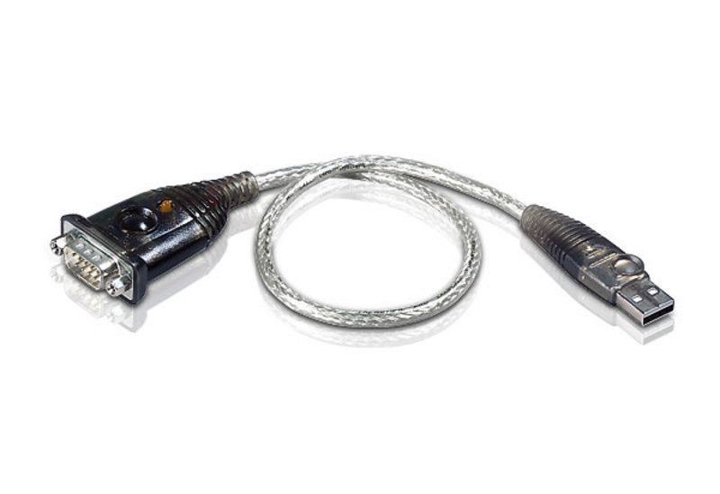 ADAPTOR USB ATEN, USB 2.0 (T) la Serial RS232 (9-pin)(T), 1 m, gri, UC232A1-AT  (include TV 0.06 lei)