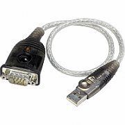 ADAPTOR USB ATEN, USB 2.0 (T) la Serial RS232 (9-pin)(T), 1 m, gri, UC232A1-AT  (include TV 0.06 lei)
