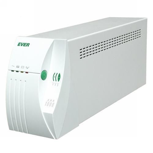 UPS Ever Eco Pro 1000 AVR CDS, 1000 VA, 650 W, cu management, line-interactive, 2x Schuko, 1x USB, 12V/5Ah Tower, Alb