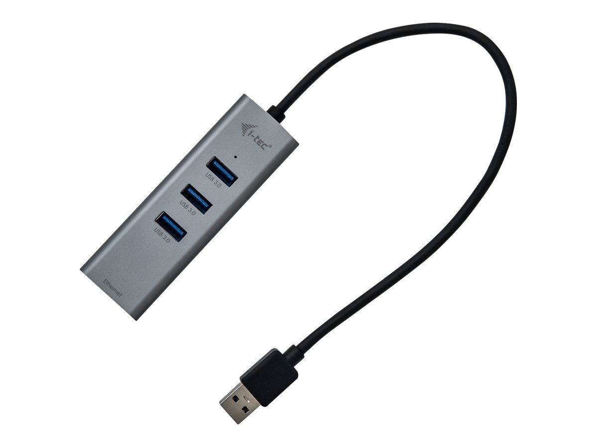 ITEC U3METALG3HUB i-tec USB 3.0 Metal 3 port HUB Gigabit Ethernet 1x USB 3.0 to RJ-45 3x USB 3.0_3