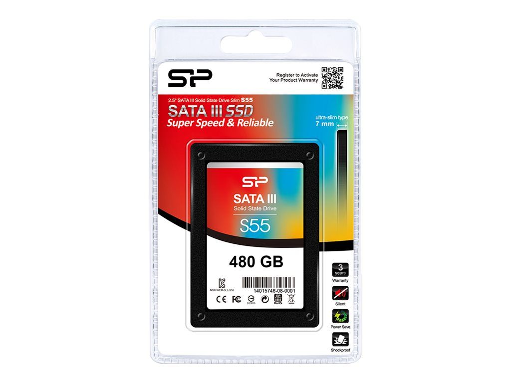 SILICON POWER SP480GBSS3S55S25 SSD 480GB Slim S55 2.5 SATA III 6GB/s 560/530 MB/s 7mm_1
