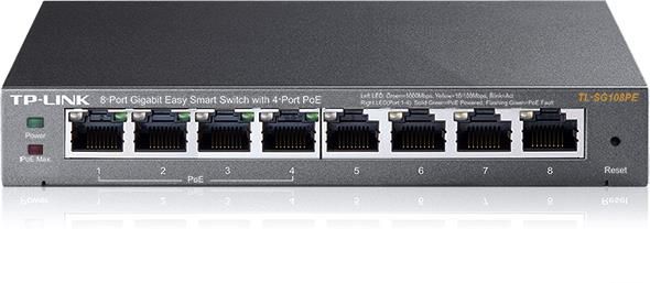 Switch TP-LINK TL-SG108PE, 8 port, 10/100/1000 Mbps_1