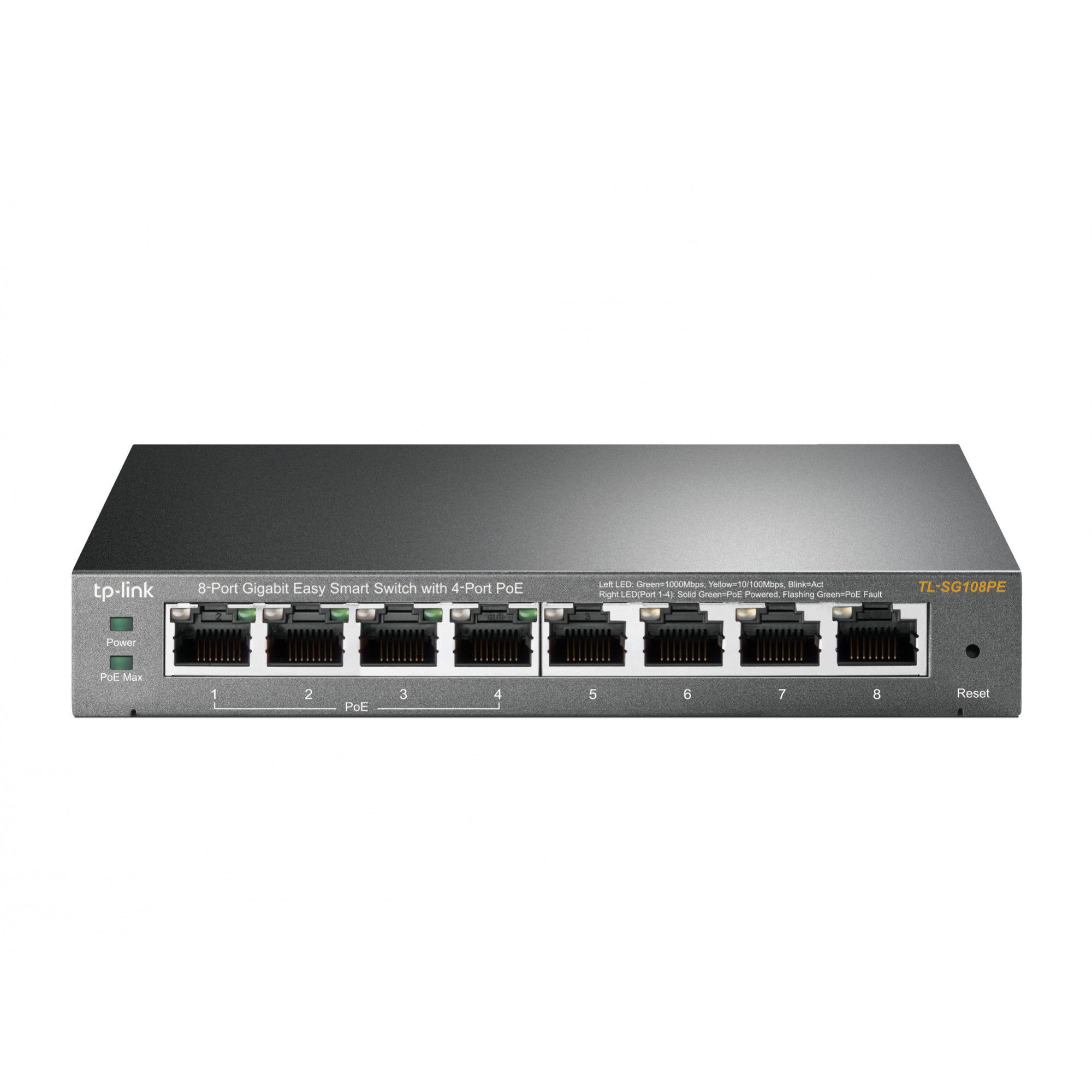 Switch TP-LINK TL-SG108PE, 8 port, 10/100/1000 Mbps_2