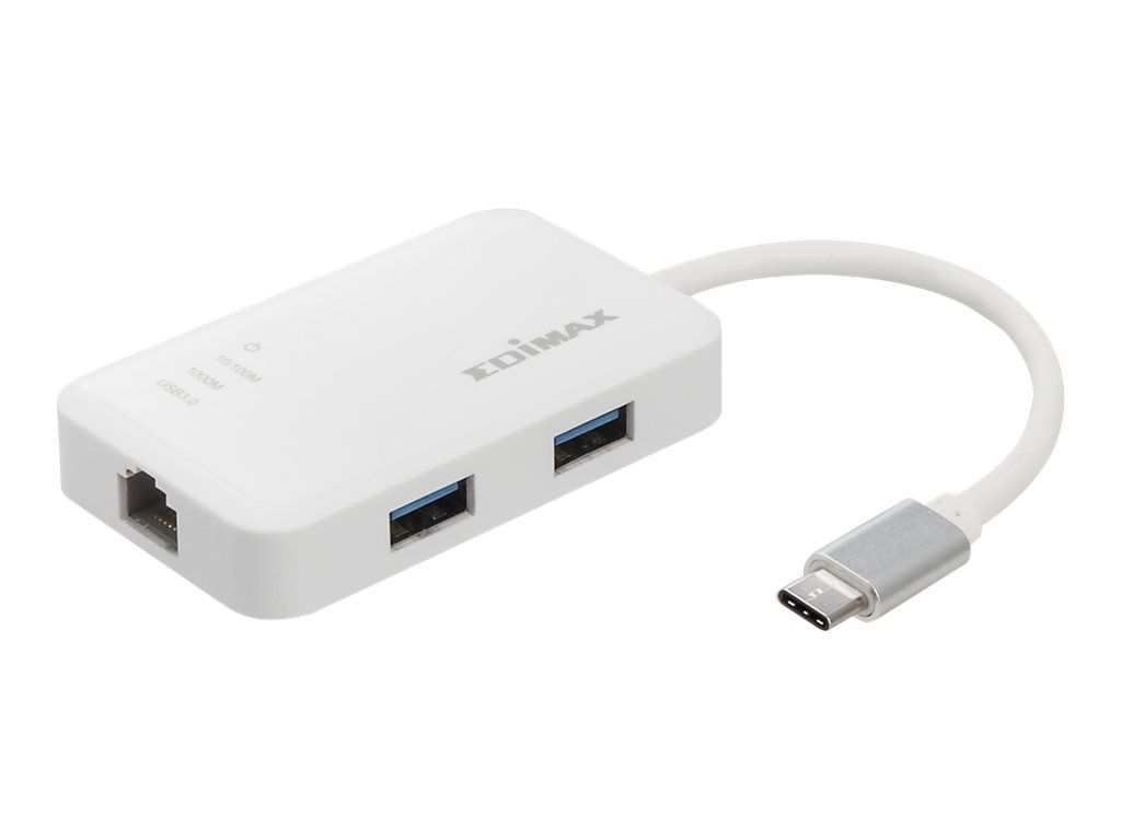 EDIMAX EU-4308 Edimax USB-C to 3-Port USB 3.0 Gigabit Ethernet Hub_1