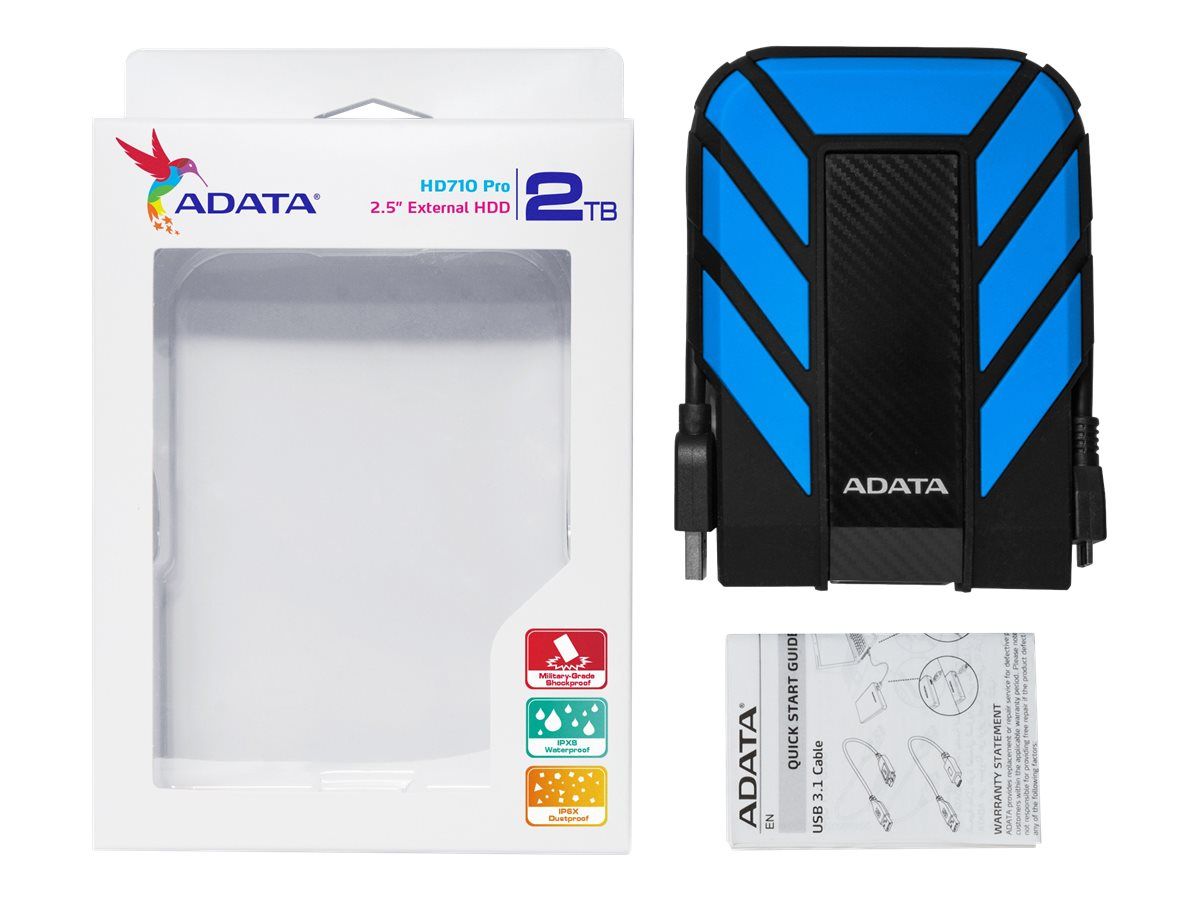 HDD Extern ADATA HD710 Pro, 2TB, Albastru, USB 3.1_1