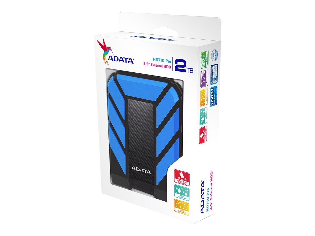 HDD Extern ADATA HD710 Pro, 2TB, Albastru, USB 3.1_2