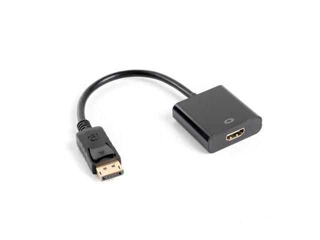 Adaptor DisplayPort tata la HDMI mama, 10cm, AD-0009-BK, Lanberg