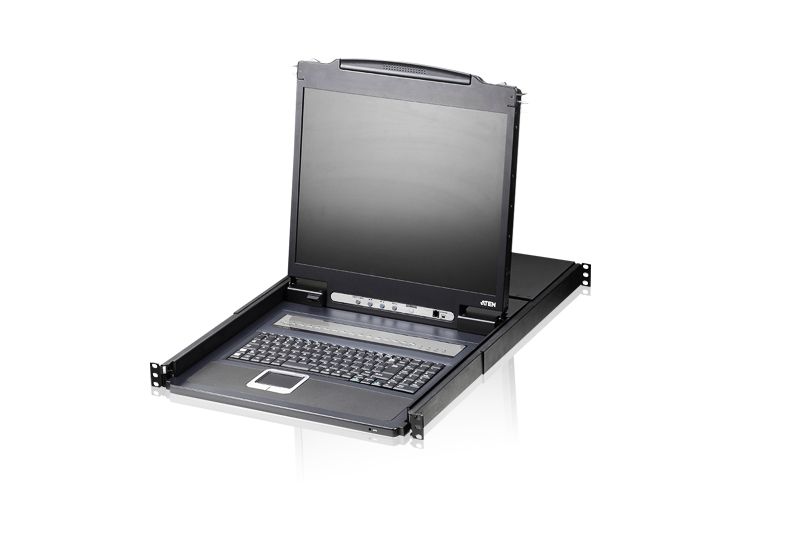 ATEN CL1316N-ATA-AG KVM 16 port LCD 19 + keyboard + touchpad PS/2 or USB 1U 19 Rack