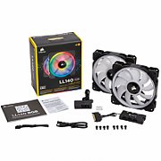 Ventilator Corsair CO-9050074-WW ,140 x 140 x 25 mm ,600 - 1300 RPM ,Negru + Alb ,RGB 