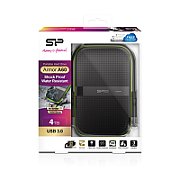 Silicon Power SILICONPOW SP040TBPHDA60S3K External HDD Silicon Power Armor A60 2.5 4TB USB 3.0, IPX4, Black
