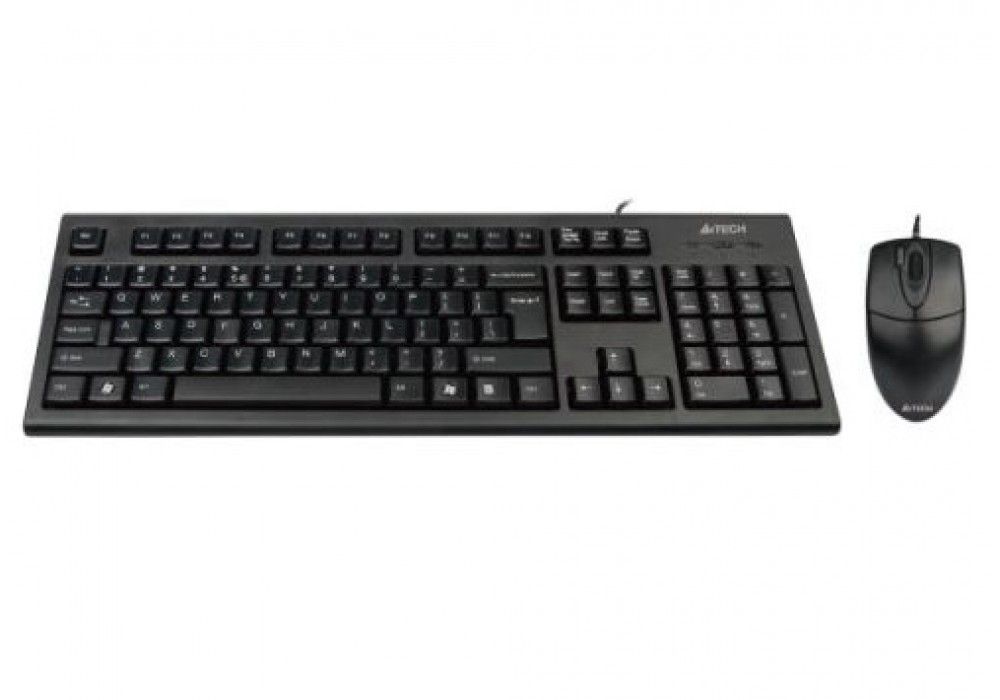 Kit tastatura + mouse A4tech KR-8520D, cu fir, negru_1