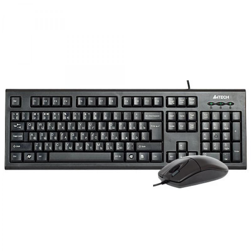 Kit tastatura + mouse A4tech KR-8520D, cu fir, negru_2