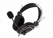 CASTI A4tech,  ComfortFIt , cu fir, standard, utilizare multimedia, microfon pe brat, conectare prin Jack 3.5 mm, negru,  HS-50 , (include TV 0.75 lei)