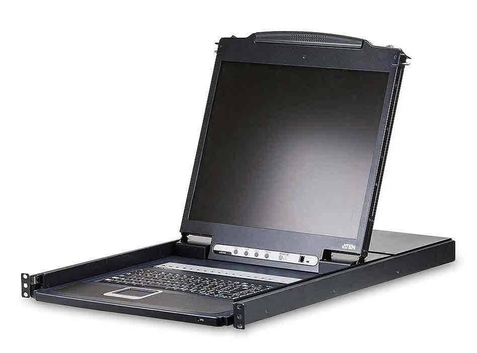 ATEN CL5708IN-ATA-AG KVM 8 port LCD LED 19 + keyboard + touchpad USB-PS/2 IP Admin