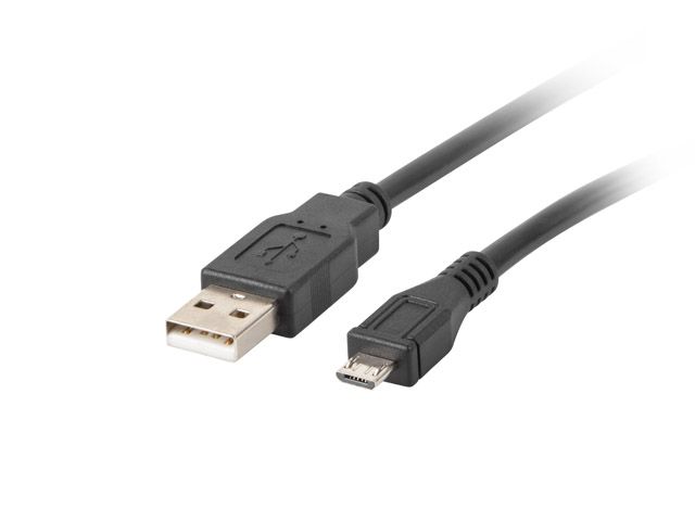 Lanberg CA-USBM-10CC-0018-BK USB cable 1.8 m USB 2.0 Micro-USB B USB A Black