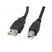Lanberg CA-USBA-11CC-0050-BK USB cable 5 m USB 2.0 USB B Black