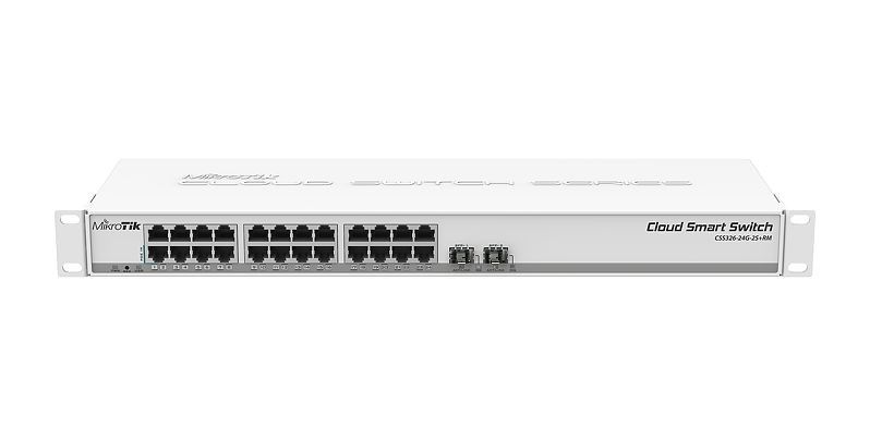 Switch Mikrotik CSS326-24G-2S+RM, 24 porturi 10/100/1000 Mbps