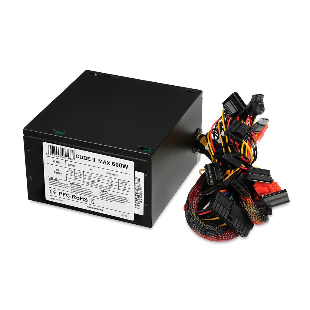 iBox CUBE II power supply unit 600 W ATX Black_1