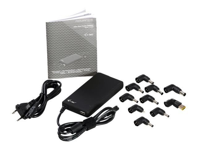 ITEC SLPA90W Adaptor alimentare i-tec Advance Ultra Slim 90W 1x port USB cu 10 conectori_4