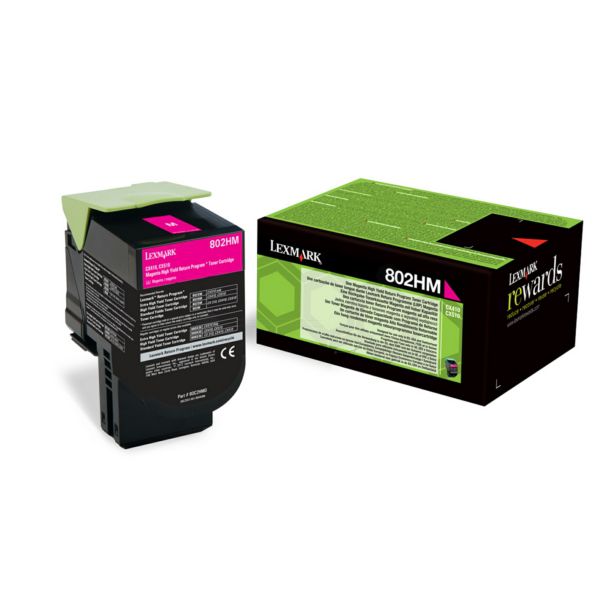 Cartus toner Lexmark 80C2HME ,Magenta ,3000 pagini ,Original (80C2HME) 