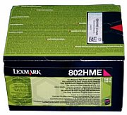 Cartus toner Lexmark 80C2HME ,Magenta ,3000 pagini ,Original (80C2HME) 