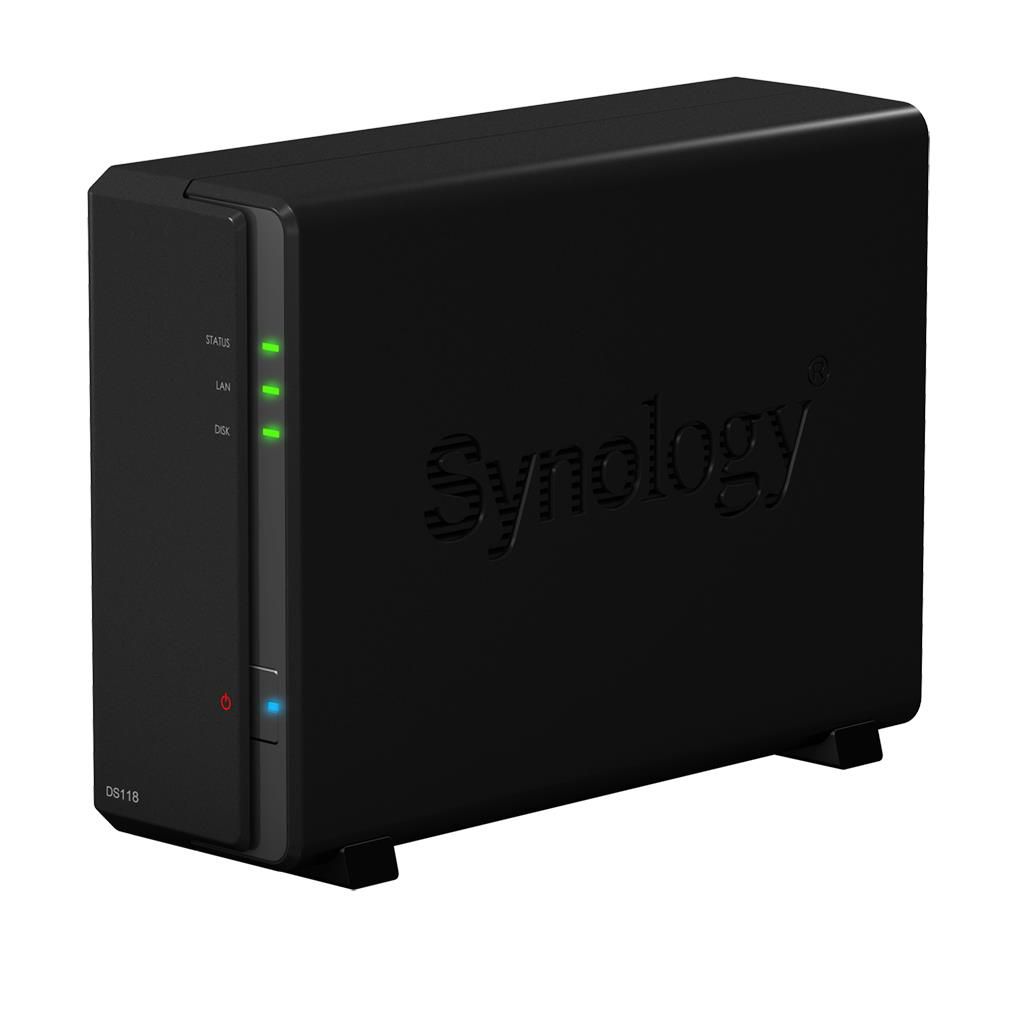Synology DiskStation DS118 NAS/storage server RTD1296 Ethernet LAN Compact Black_1