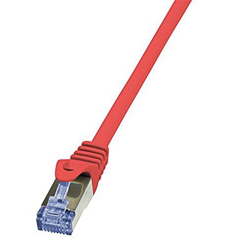 Logilink PATCH CORD S/FTP LOGILINK Cat6a, LSZH, cupru, 0.25 m, rosu, AWG26, dublu ecranat  CQ3014S  (include TV 0.06 lei)
