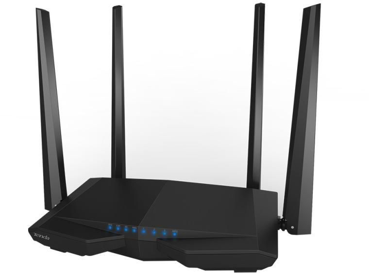 Router Wireless TENDA AC6, Dual- Band AC1200, 1*10/100MbpsWAN port, 3*10/100Mbps LAN ports, 4 antene externe 5dBi, 1*WiFi on/off,1* Reset/WPS button._1