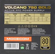 Modecom Volcano Gold power supply unit 750 W ATX Black