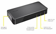 KENSINGTON K38240EU Kensington SD4700P Universal USB-C and USB 3.0 Docking Station