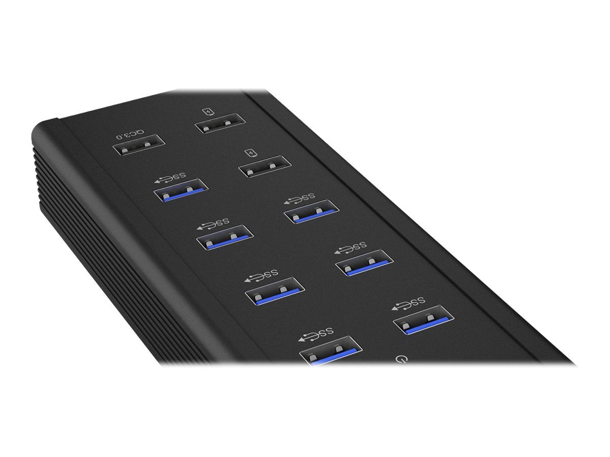 ICYBOX IB-HUB1703-QC3 IcyBox 7x Port USB 3.0 HUB si 3 porturi incarcare
