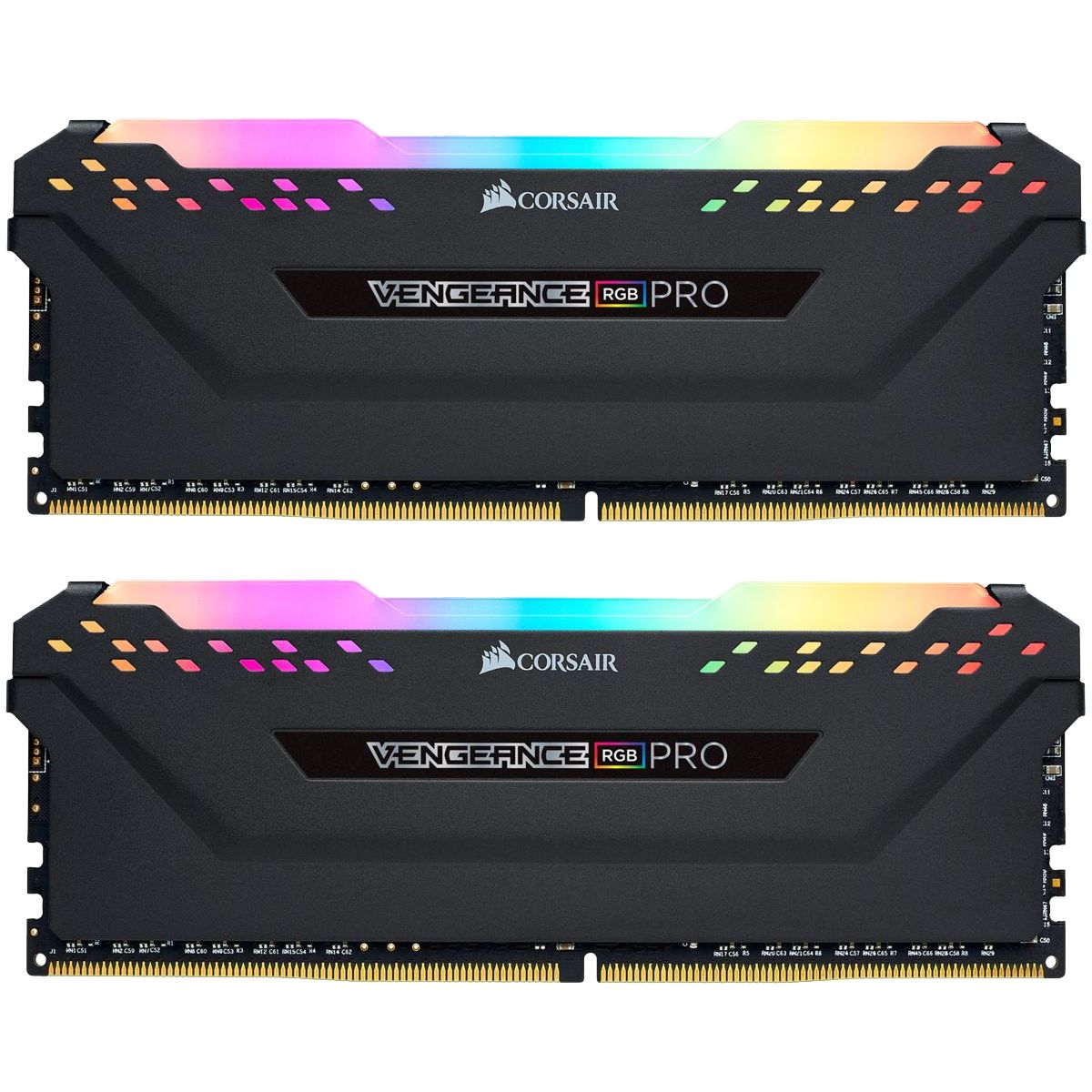 Memorie Corsair Vengeance PRO 16 GB DDR4 3000 MHz CL15, kit 2 x 8 GB, XMP 2.0, Negru, RGB