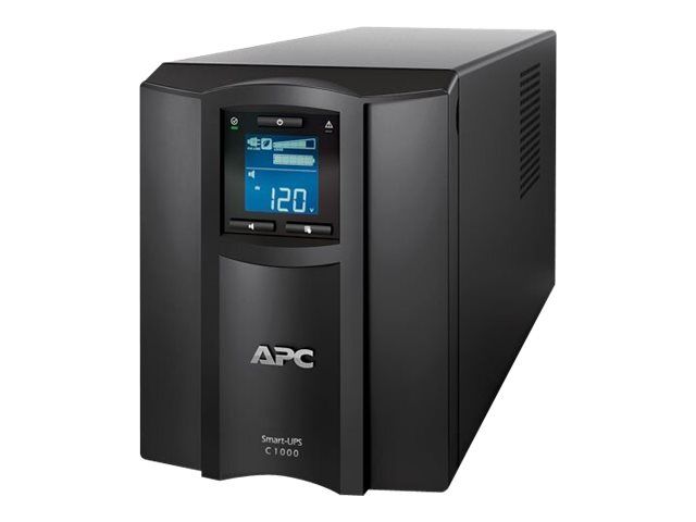 UPS APC SMC1000IC, 1000 VA, 600 W, line-interactive, 8x C13, 1x C14, 1x RJ45, 1x USB, 24V 9Ah Baterie cu plăci de plumb şi acid, LCD, Tower, Negru