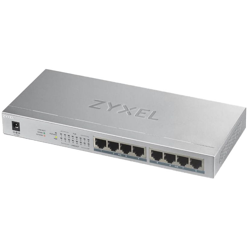 ZYXEL | GS1008HP-EU0101F | GS1008-HP |  Switch | POE | Porturi 8 Gigabit PoE | 60 W_4