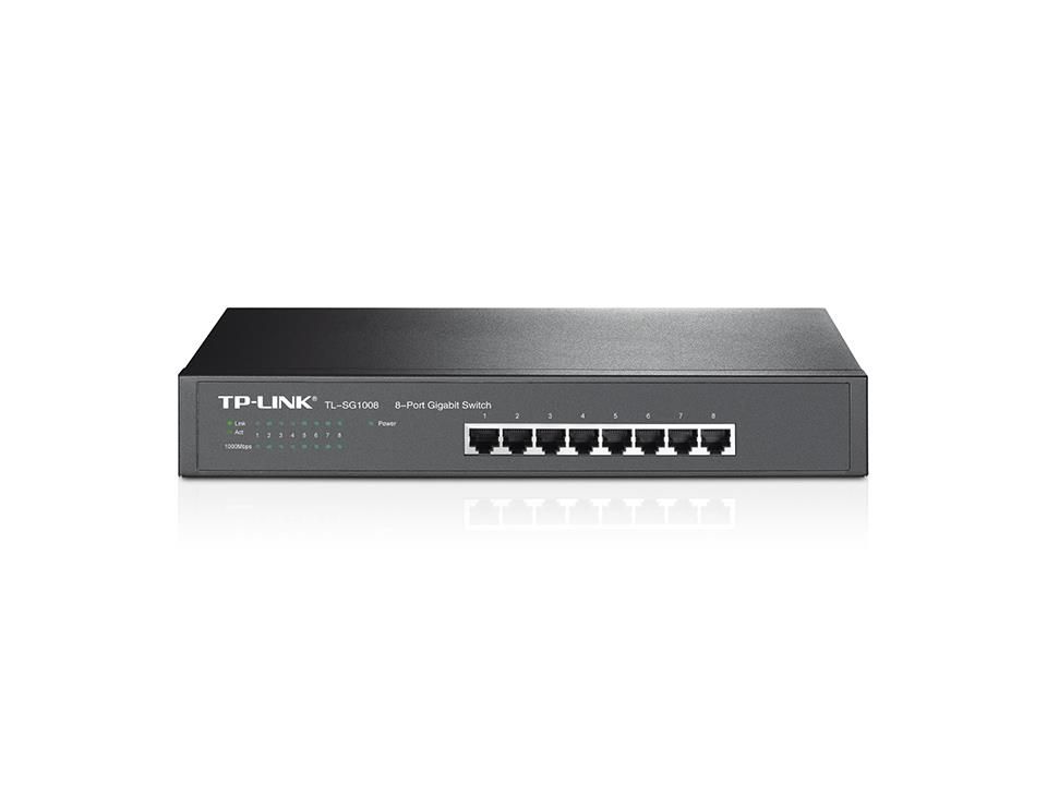 TP-LINK Switch TP-Link TL-SG1008, 8 port, 10/100/1000 Mbps