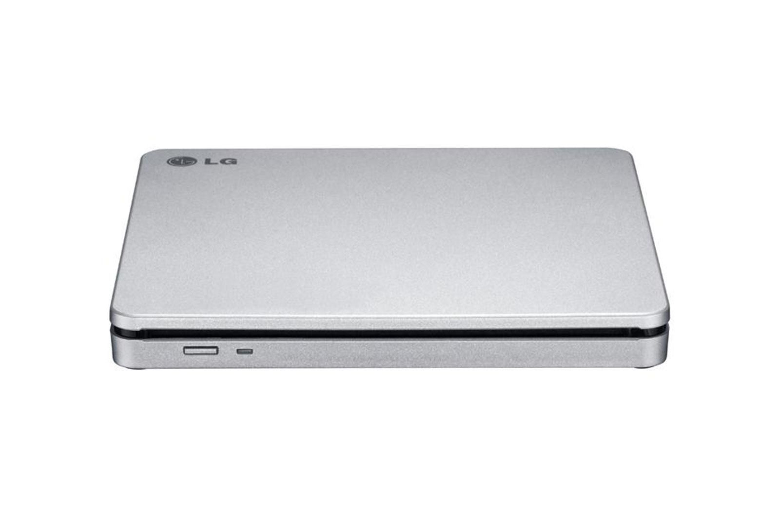 Ultra Slim Portable DVD-R Black Hitachi-LG GP60NB60.AUAE12B, GP60NB60 Series, DVD Write /Read Speed: 8x, CD Write/Read Speed: 24x, USB 2.0, Buffer 0.75MB, 144 mm x 137.5 mm x 14 mm._2