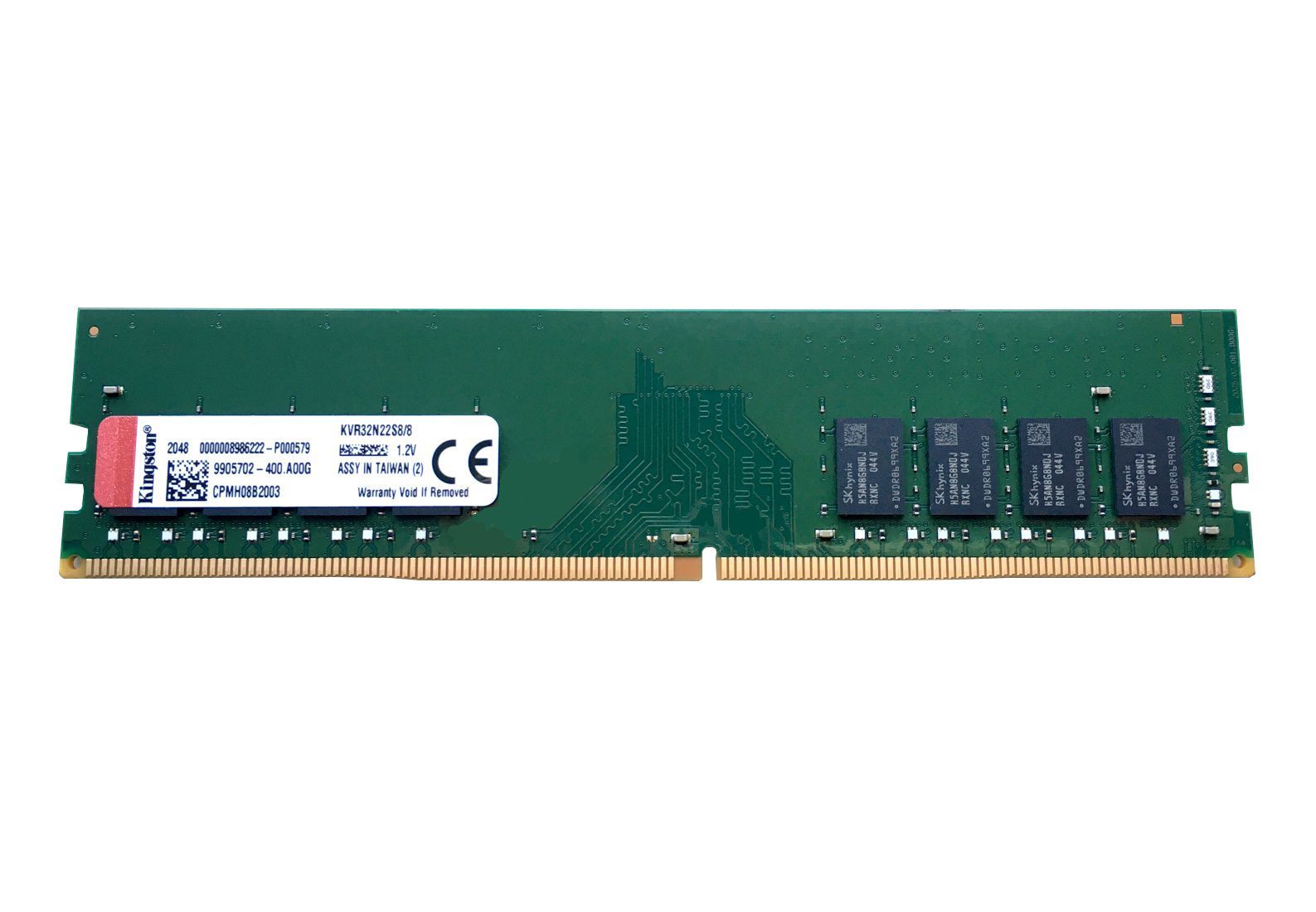 KINGSTON DRAM 8GB 3200MHz DDR4 Non-ECC CL22 DIMM EAN: 740617296068_1
