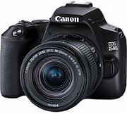 Camera foto Canon DSLR EOS 250D + 18-55 IS STM kit, Black, 24.1MP, Dual Pixel CMOS, LCD 3  rabatabil, DIGIC 8, ISO Auto (100-25600), filmare 4K 25 fps, Full HD 50fps,compatibil SD, SDHC, SDXC (UHS Speed Class 1 compatible) Interfata: HDMI mini,WI-FI, Bluetooth, acumulator Li-ion LP-E17, Culoare