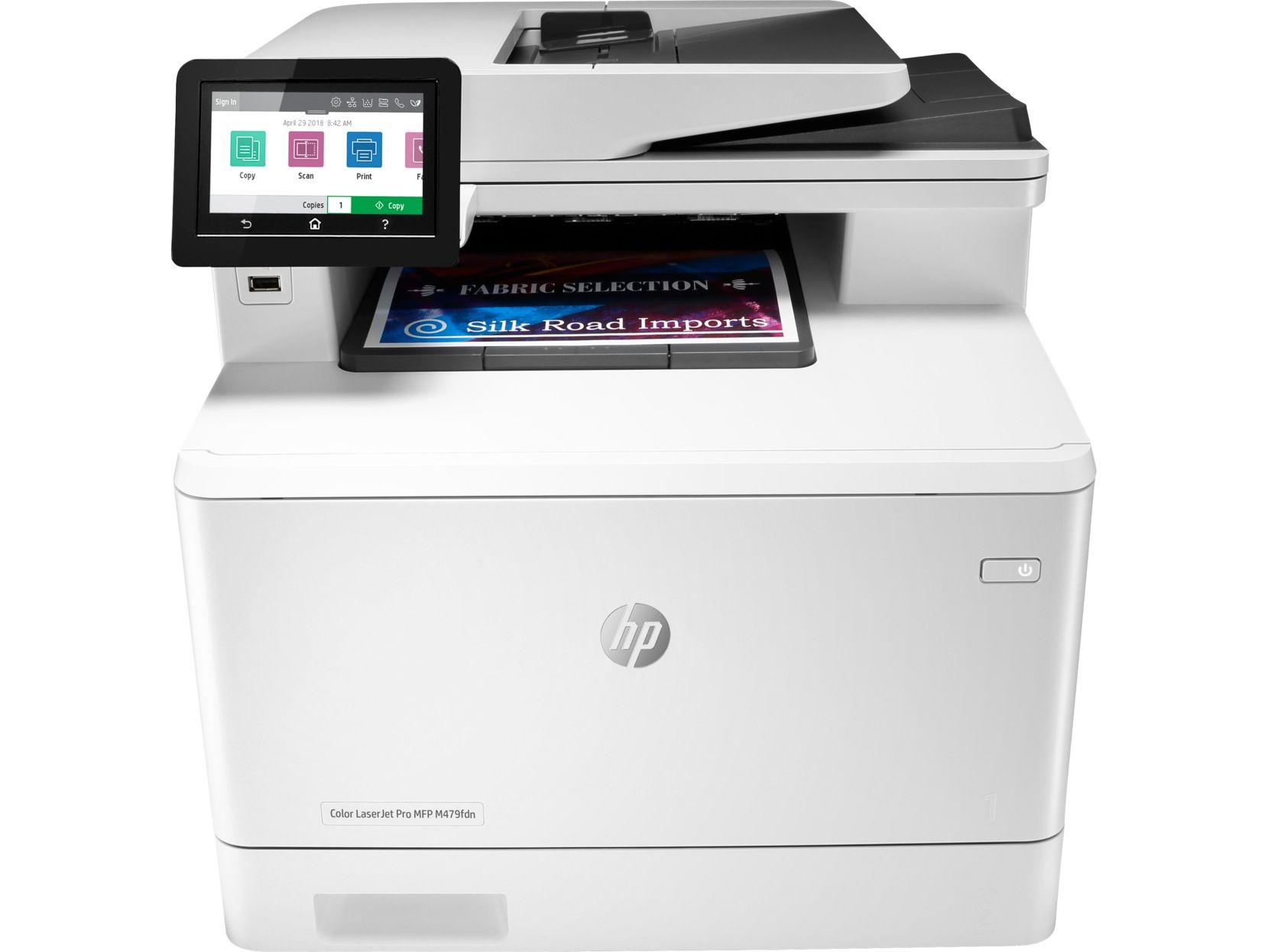 Imprimanta multifunctionala laser color HP M479fdn, A4, ADF, USB 2.0, Wi-Fi, 27 ppm