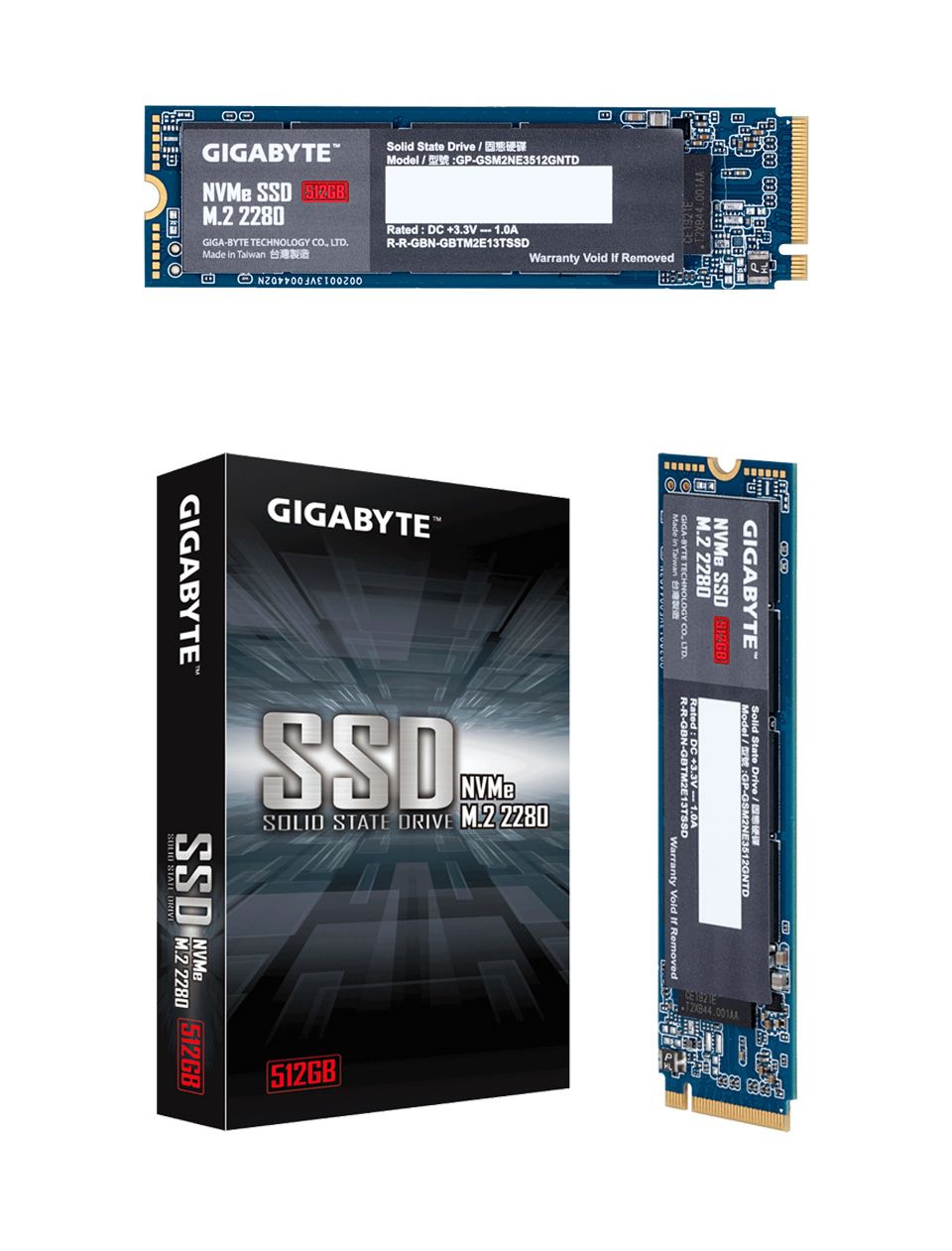 SSD GIGABYTE, 512 GB, NVMe, M.2_3