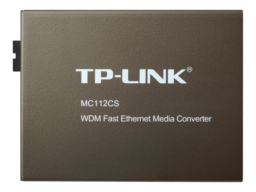 TP-LINK MC112CS network media converter 100 Mbit/s Single-mode Black_1