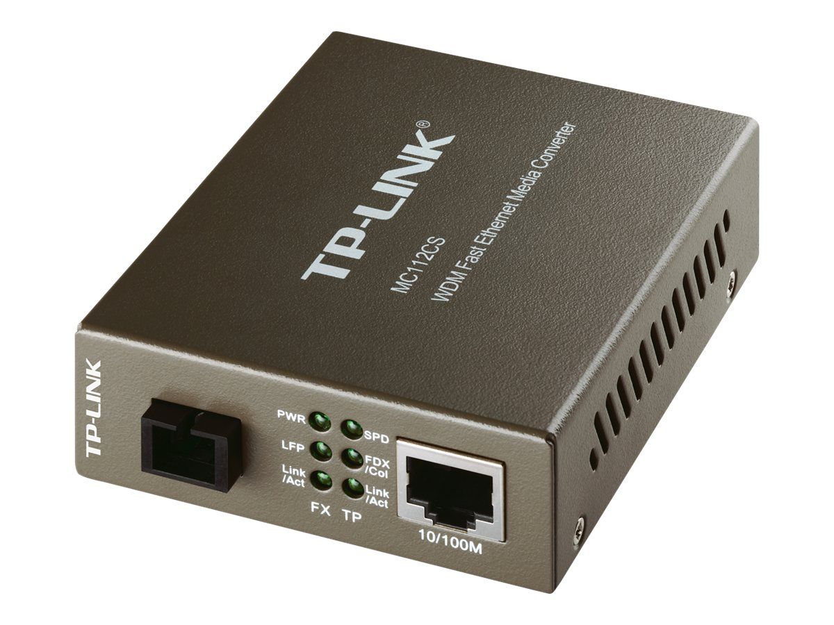 TP-LINK MC112CS network media converter 100 Mbit/s Single-mode Black_3