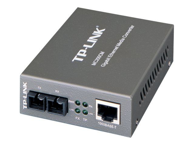 Switch media convertor TP-Link, 2 porturi (1x1000M SC/UPC port, 1x1000M RJ45 port (Auto MDI/MDIX), 1000Base-T to 1000Base-SX (SC), Multi-Mode, 550m, montabil in sasiu_1