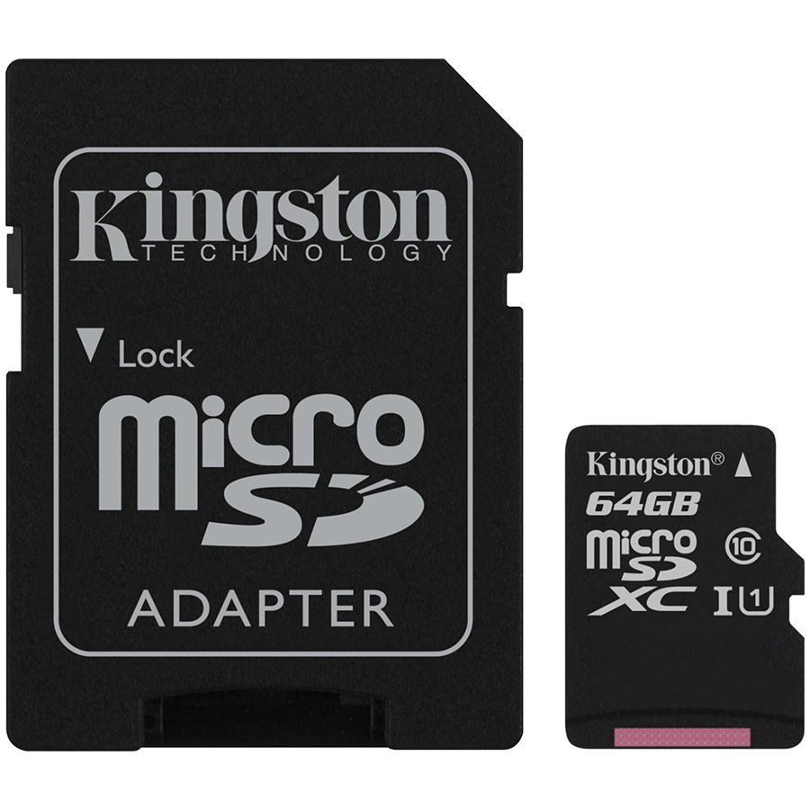 Kingston 64GB micSDXC Canvas Select Plus 100R A1 C10 Card + ADP EAN: 740617298697_1