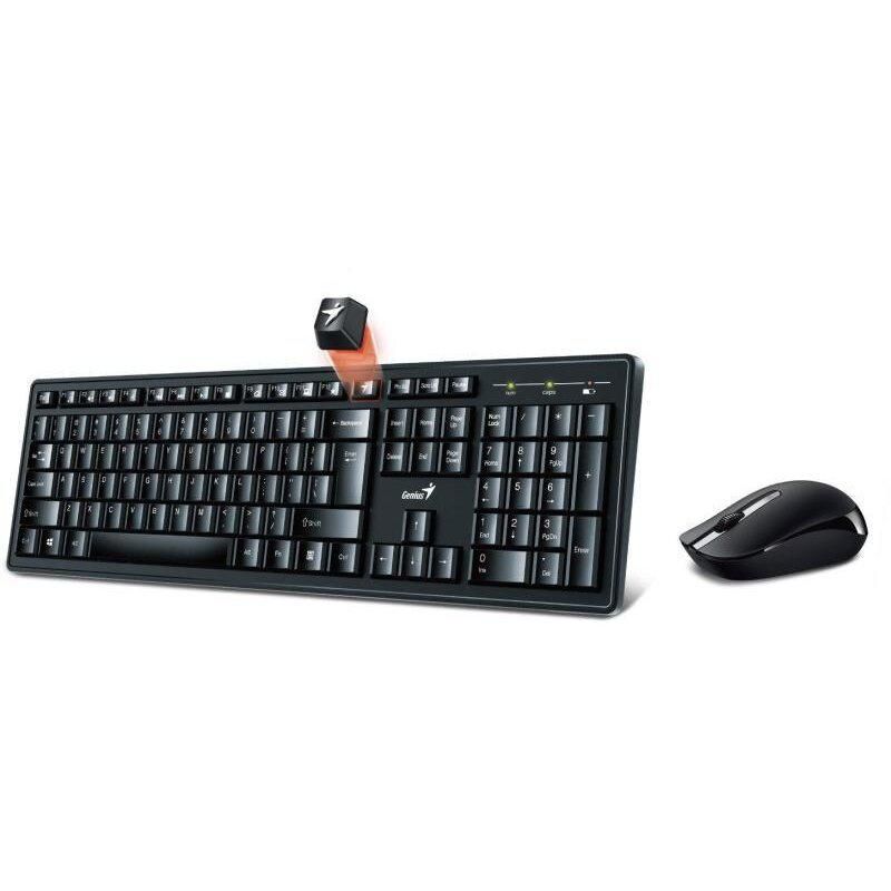 Kit Tastatura si Mouse GENIUS SMART KM-8200, wireless, negru_1