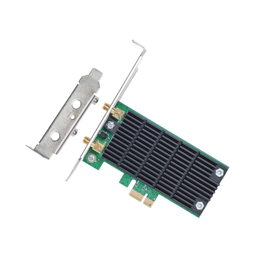 PLACA RETEA TP-LINK AC1200, intern wireless 2.4 GHz | 5 GHz, PCI-E, port, 1200 Mbps, antena externa x 2, 