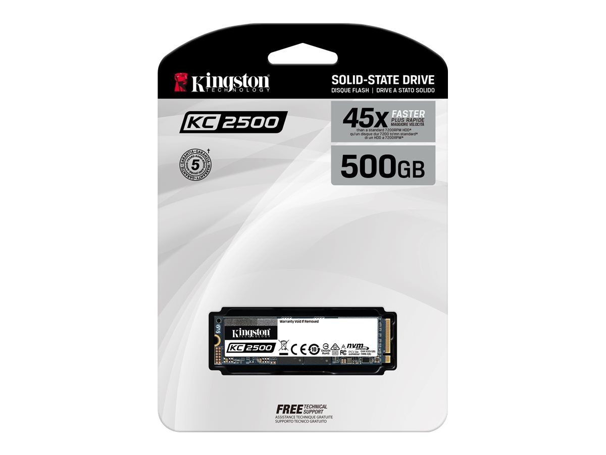 SSD Kingston KC2500, 500GB, NVMe, M.2_2